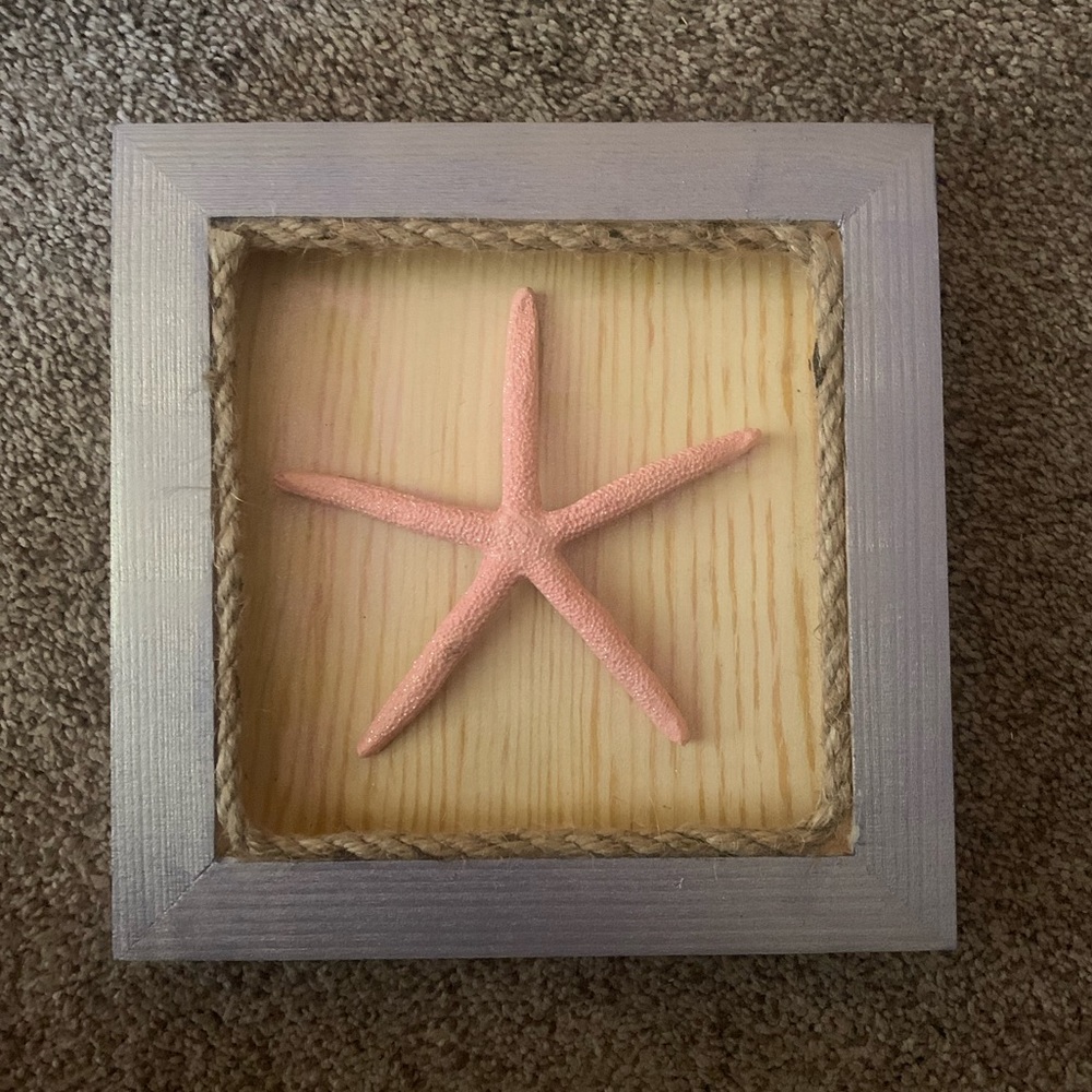 Starfish and sand dollar wall art